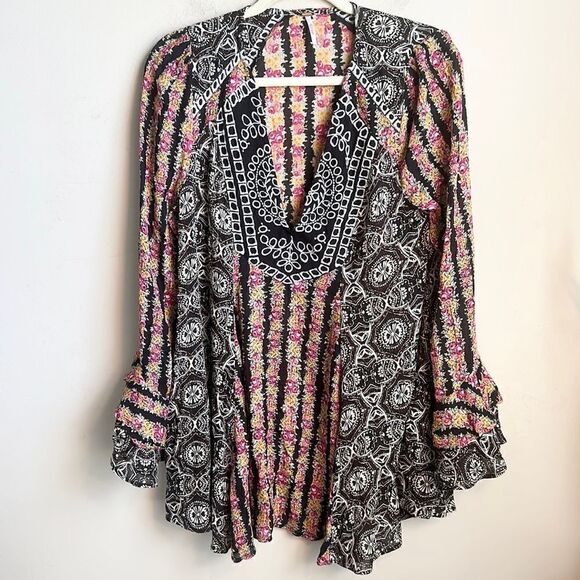Free People Tops Free People Falling Into You Tunic Blouse XS-S - Picture 3 of 8